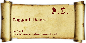 Magyari Damos névjegykártya